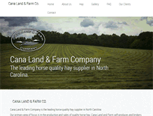 Tablet Screenshot of canalandfarm.com